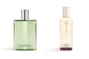 Hermès' two new fragrances, H24 Herbes Vives and Oud Alezan