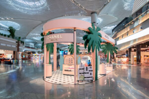 Chanel fragrance and beauty summer pop-up at Istanbul airport